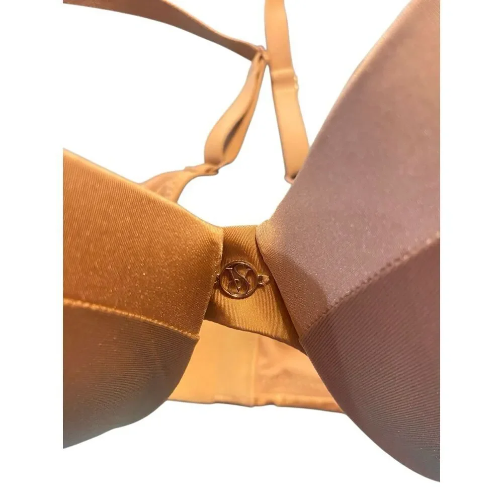 Victoria’s Secret push-up brawl tan size 34D padded criss cross back - Picture 5 of 5